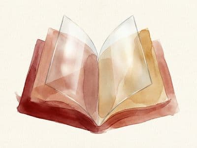 Watercolor illustration of transparency and openness in AI operations