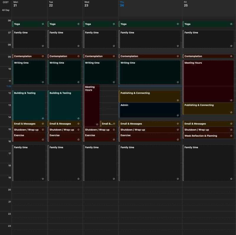 Find ground by reclaiming control of my time