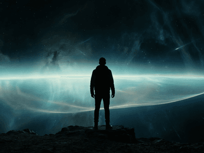 Person standing on cliff edge overlooking horizon — Frontier Ops series cover