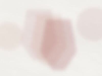 Abstract watercolor illustration of layered trust shields in falu red and terracotta